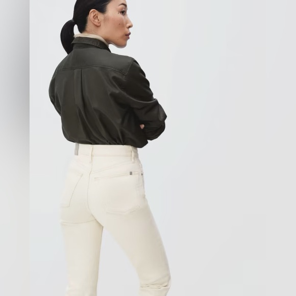 Everlane Cream White Ecru The Original Cheeky Jeans - Picture 5 of 16